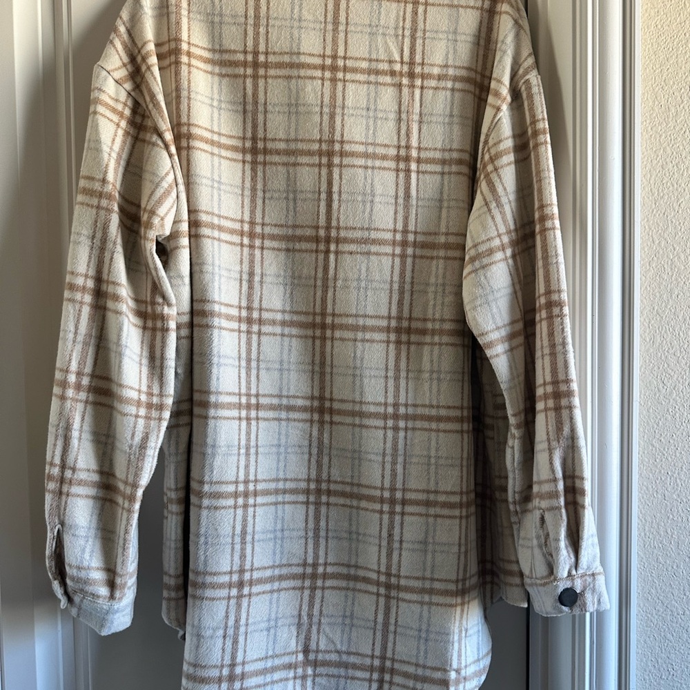 Plaid Button-Up Jacket - Picture 6 of 9